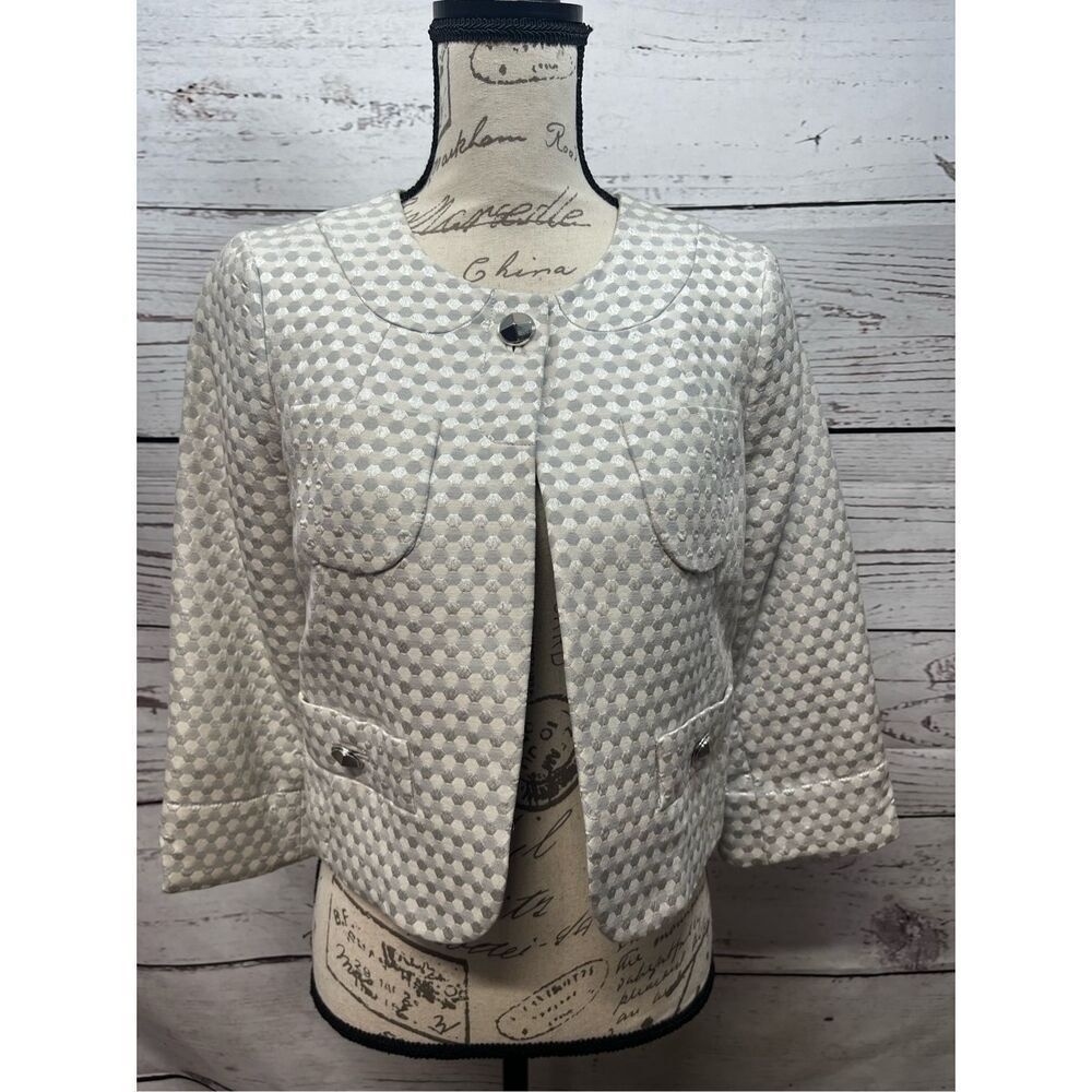 Marc by‎ Marc Jacobs size new without tag 6 tan/silver jacket with one button -